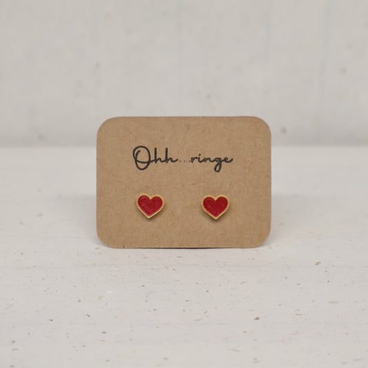 Weihnachtsherz Ohrringe