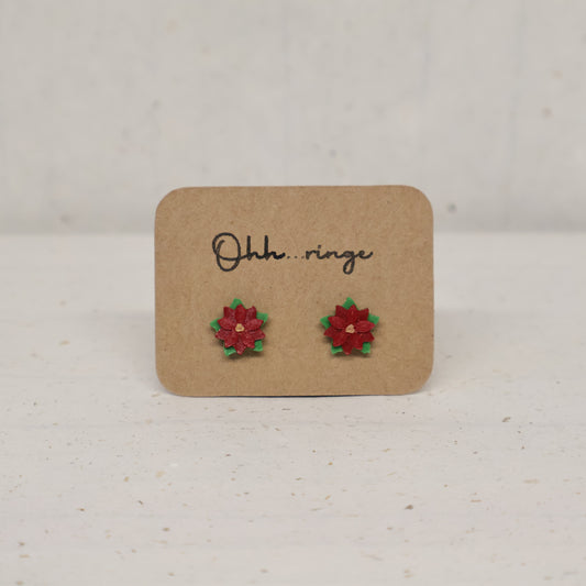 Weihnachtsstern Ohrringe